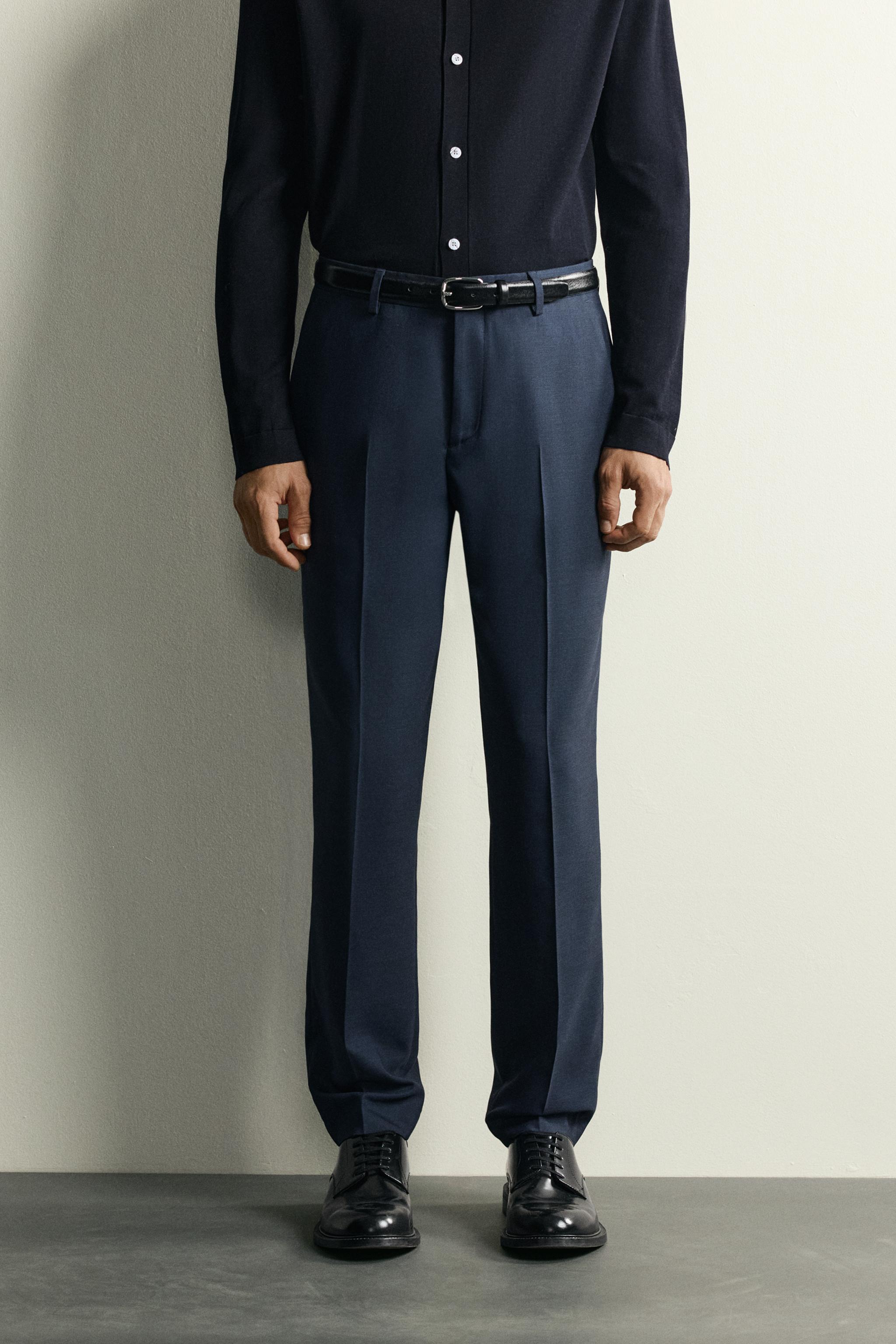 PLAID SUIT REGULAR FIT PANTS
